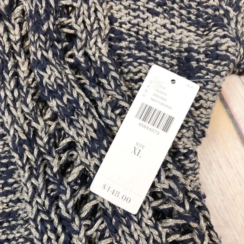 Anthropologie Women's Blue Akemi + Kim Alta Marled Long Sleeve Cardigan‎ New